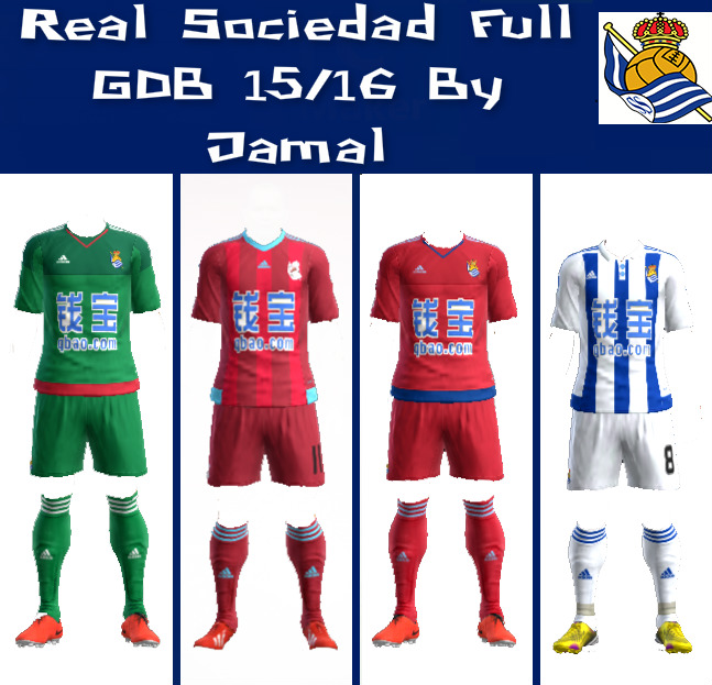 PES 2013 Real Sociedad Kits Season 15/16 - PATCH PES | New Patch Pro