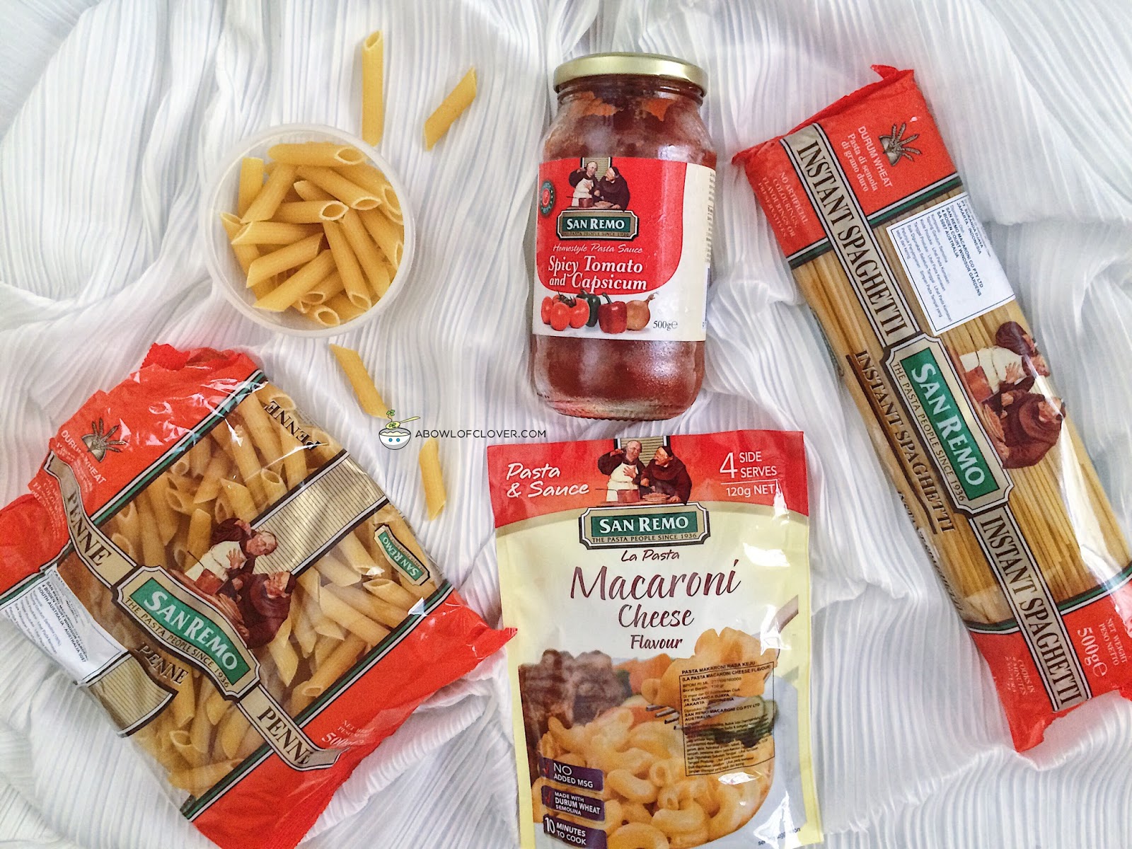 Pasta San Remo dengan Gandum Pilihan Terbaik! A BOWL OF CLOVER
