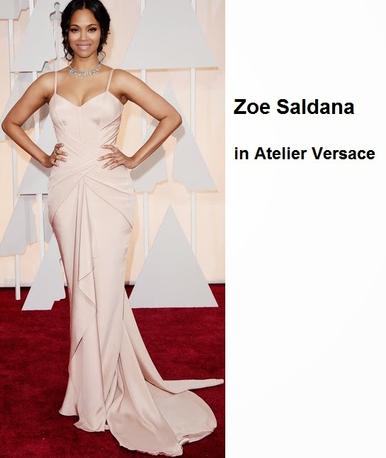 Look Óscares 2015 Zoe%2BSaldana%2Bin%2BAtelier%2BVersace - Look Óscares 2015