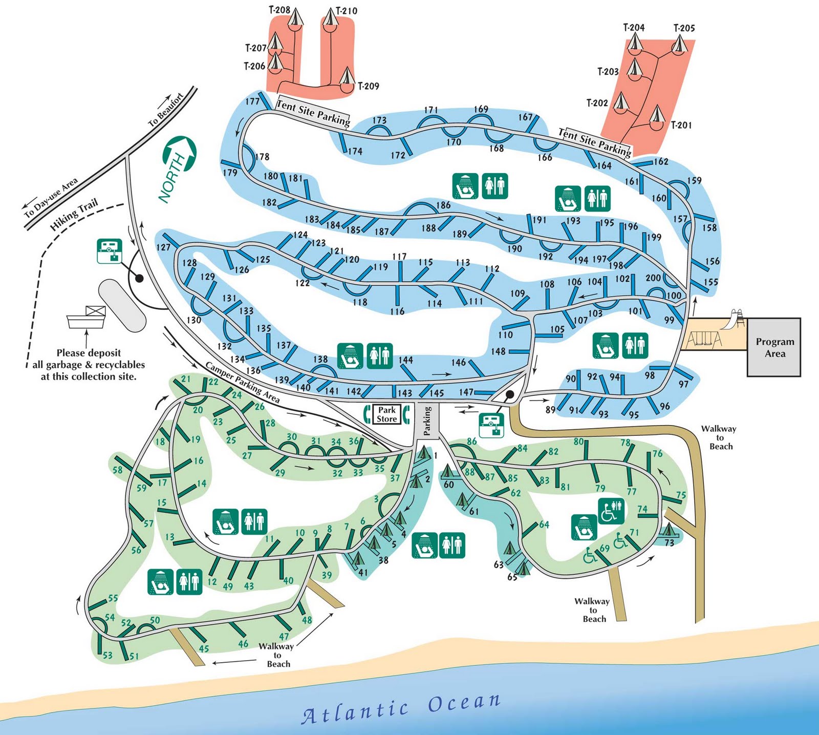 Hunting Island Trail Map Hunting Island Trail Map