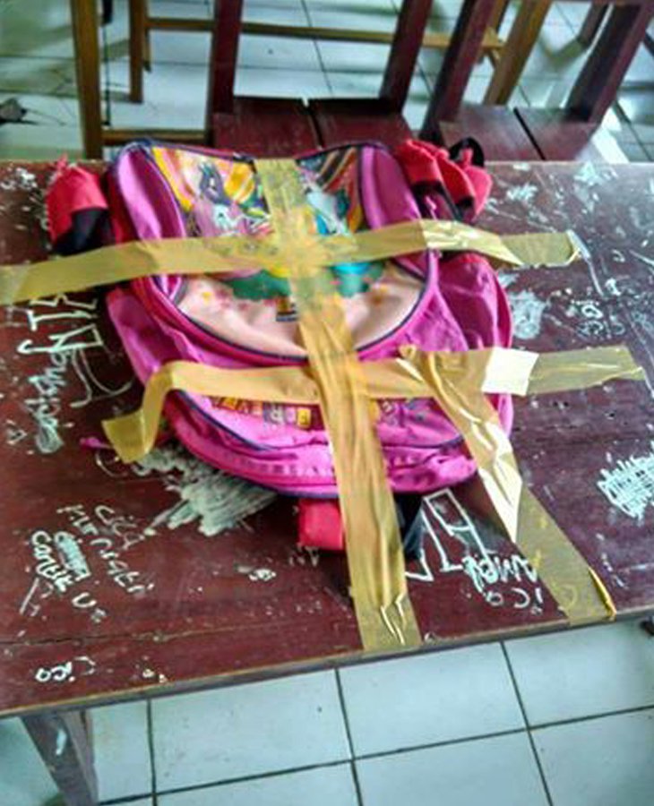 Ortu Siswa Rebutan Bangku, Tas Anak Dilakban dan Dipaku di Meja