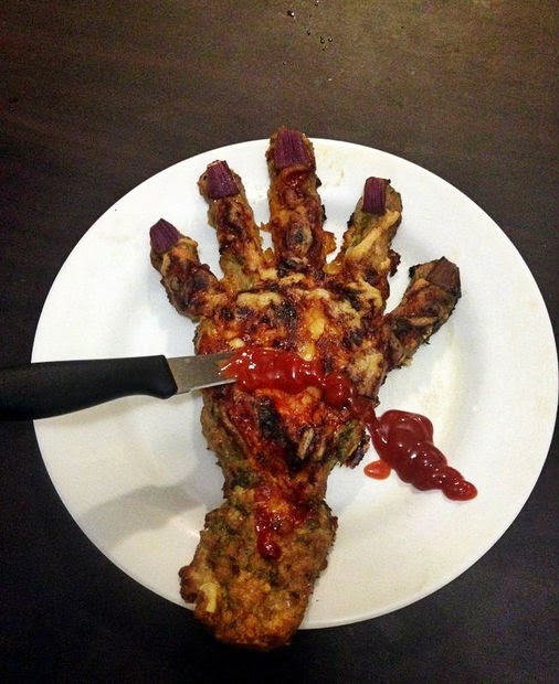 Gruesome Hand Meatloaf