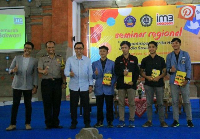 Bijak  Menggunakan Medsos, HMJ Hukum Undiksha Bali Gelar Seminar Regional Lawan HOAX