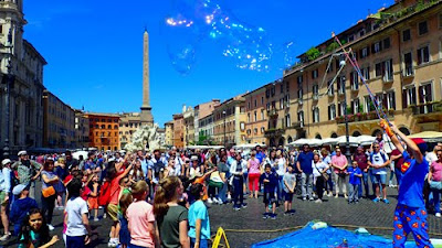 Fun Street Performers Piazza Navona Rome