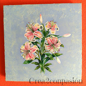 cuadro-pintados-a-mano-flores-lilium-Crea2conPasión
