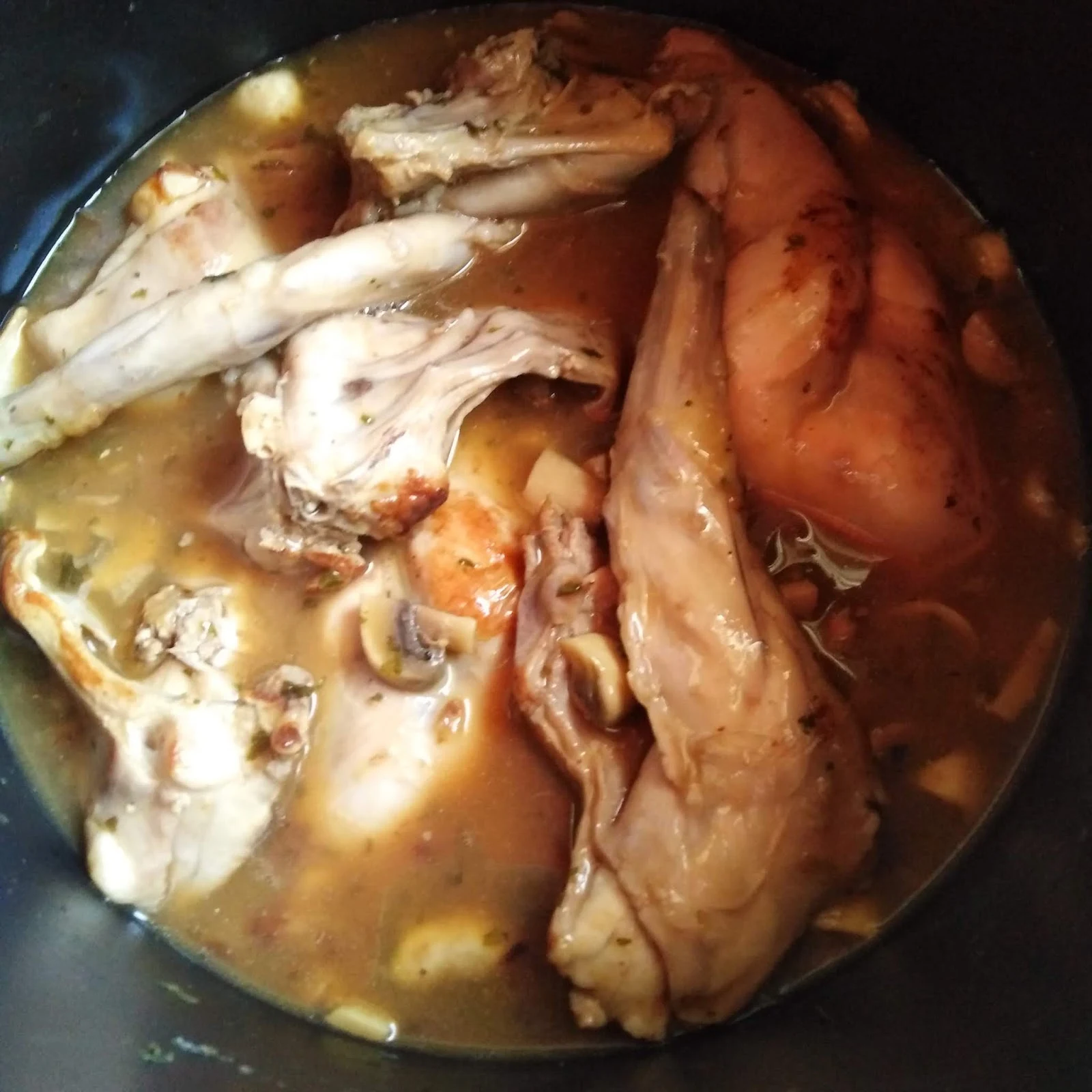 Lapin sauté aux champignons au Cookeo