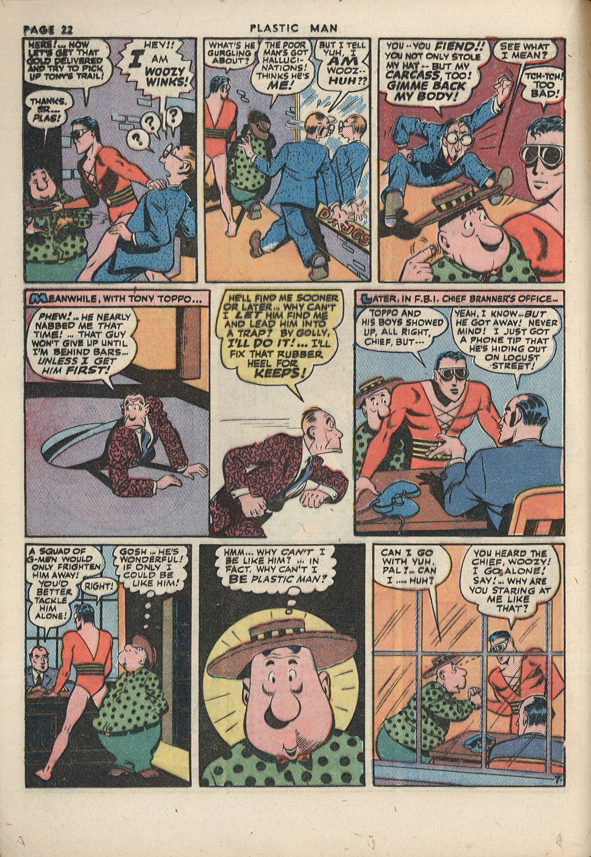 Read online Plastic Man (1943) comic -  Issue #2 - 24
