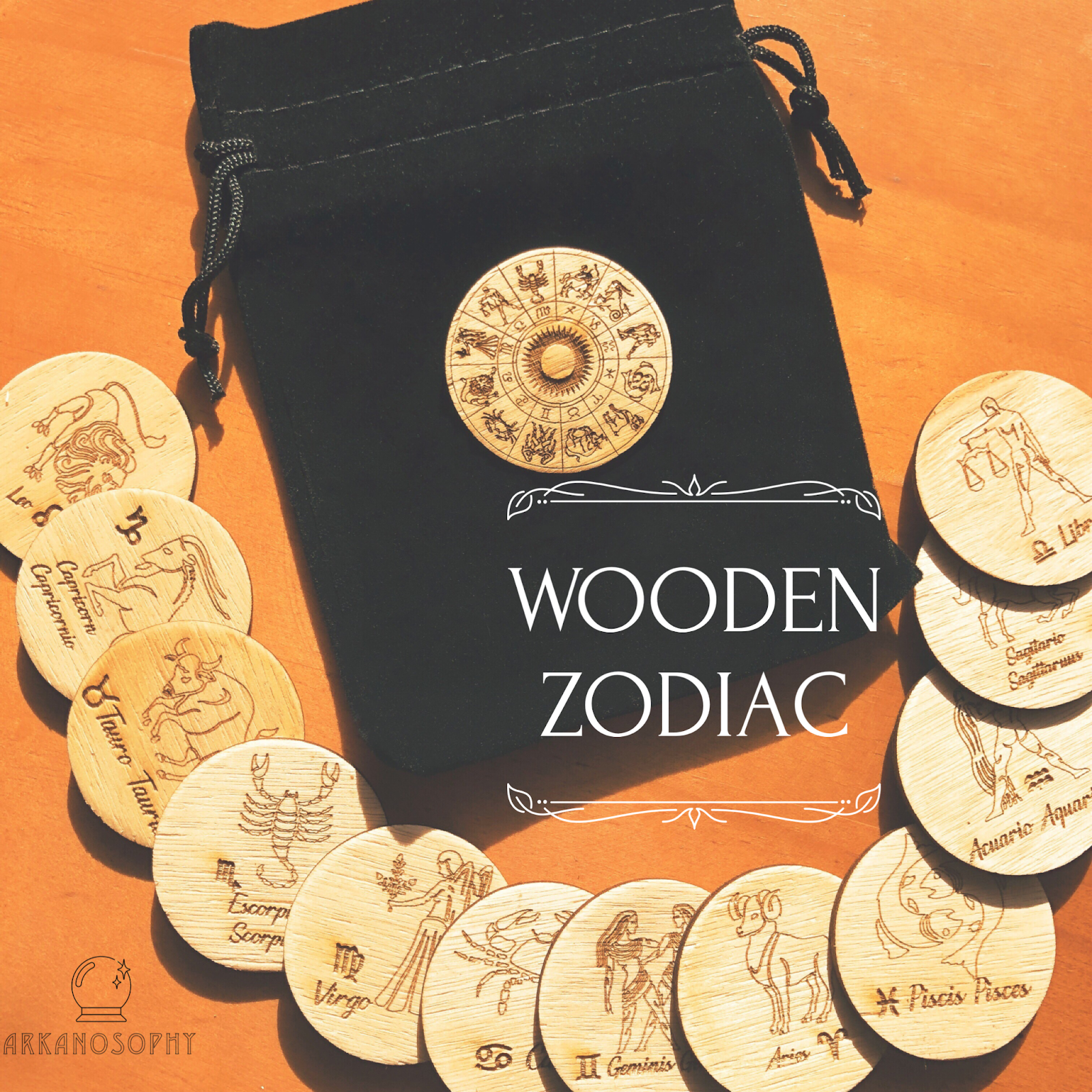 Wooden Zodiac Arkanosophy