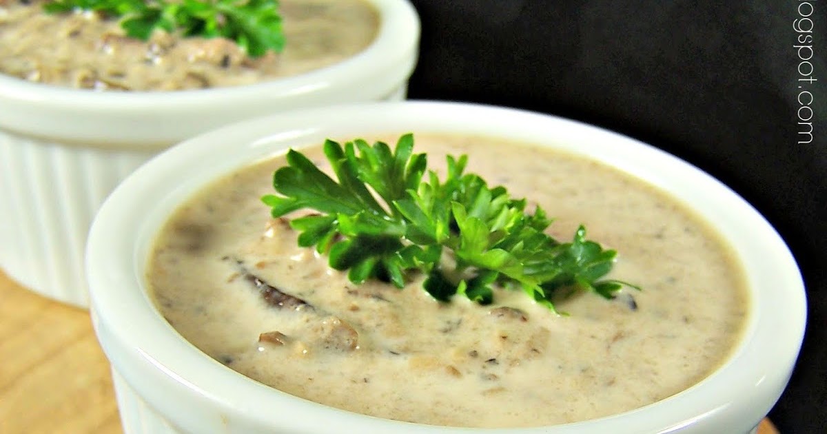Cream of Portobello Mushroom Soup with Sherry