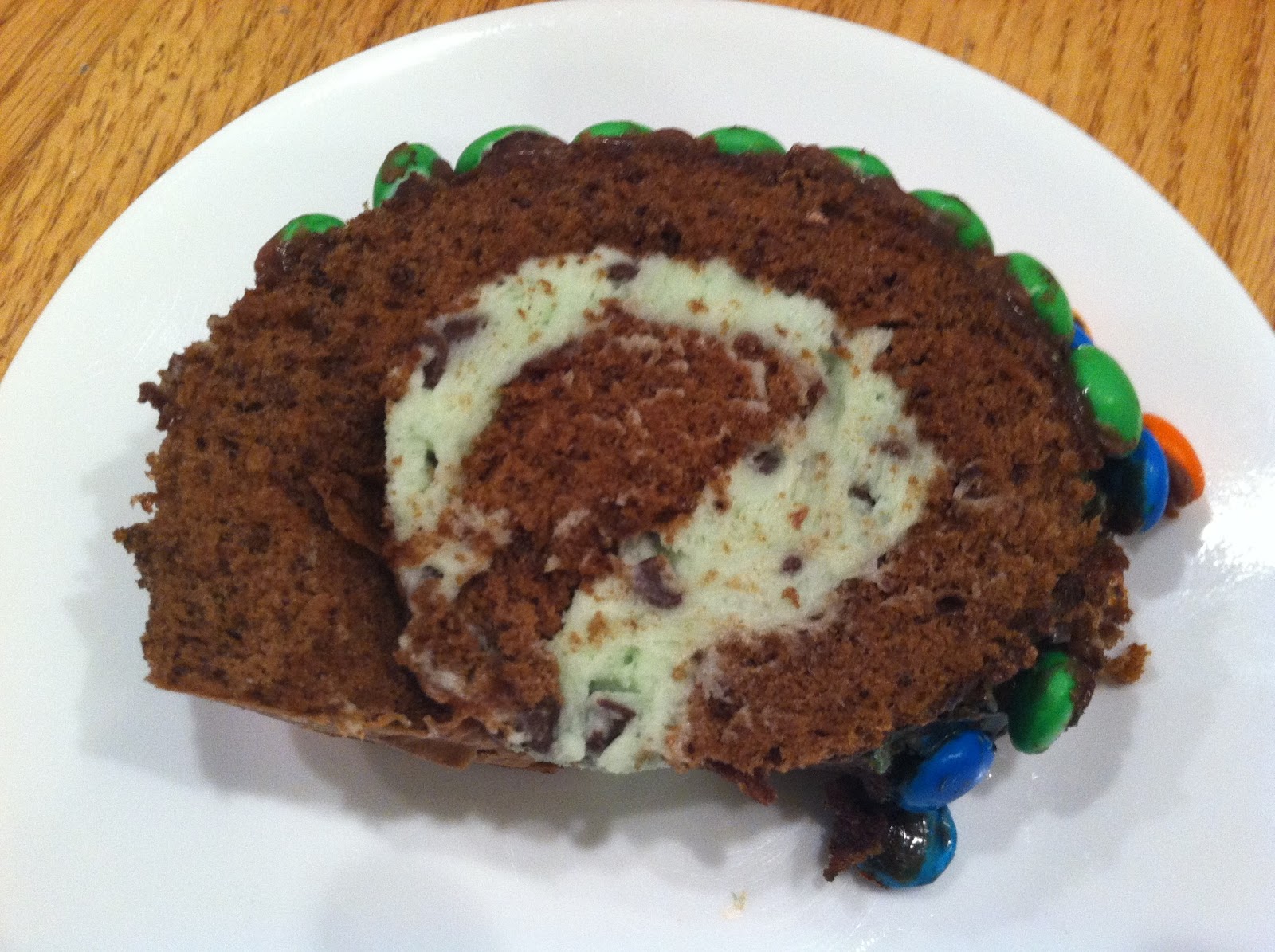 menu managed Mint Chocolate Roll Cake