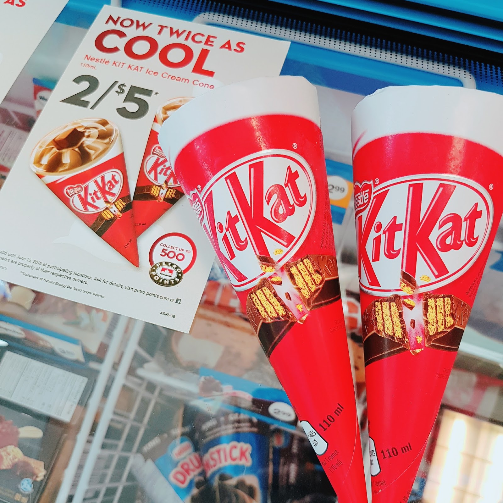 The Diary of Two Girls Kitkat Ice Cream Cone