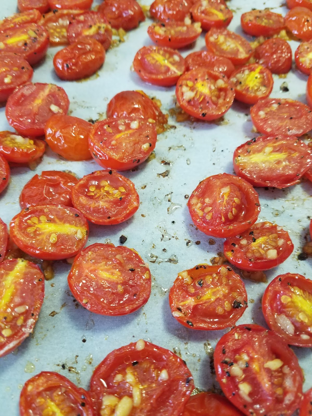 Deconstructing Tracy Easy Roasted Grape Tomatoes