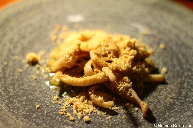 KOKA Squid with Cabbage and Crushed Almonds Gothenburg Michelin Star Restaurant