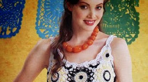 Hermoso vestido de verano al crochet