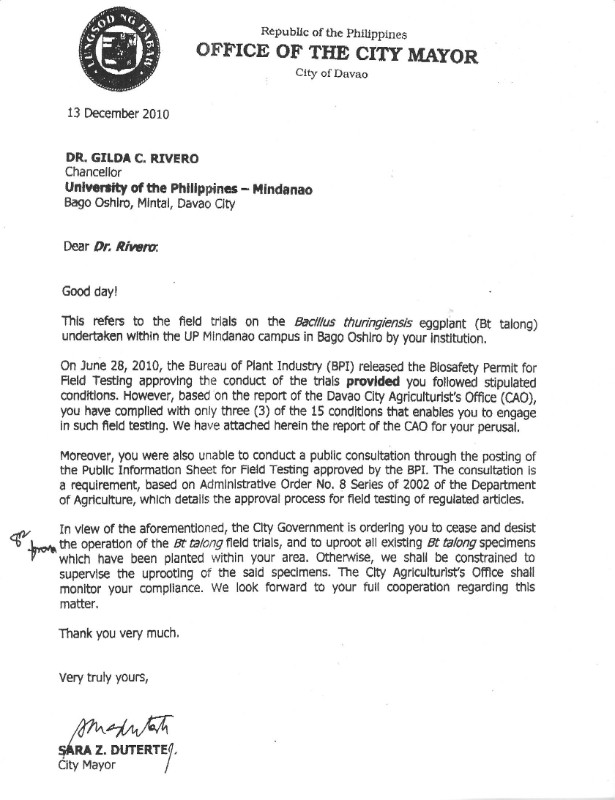 Request Letter For Mayor S Permit Request Letter For Mayor S Permit