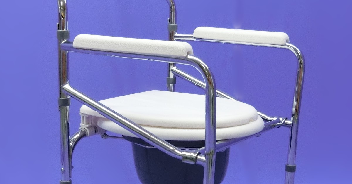 Adjustable Folding Commode Chair with Castor Malaysia Penang Kerusi