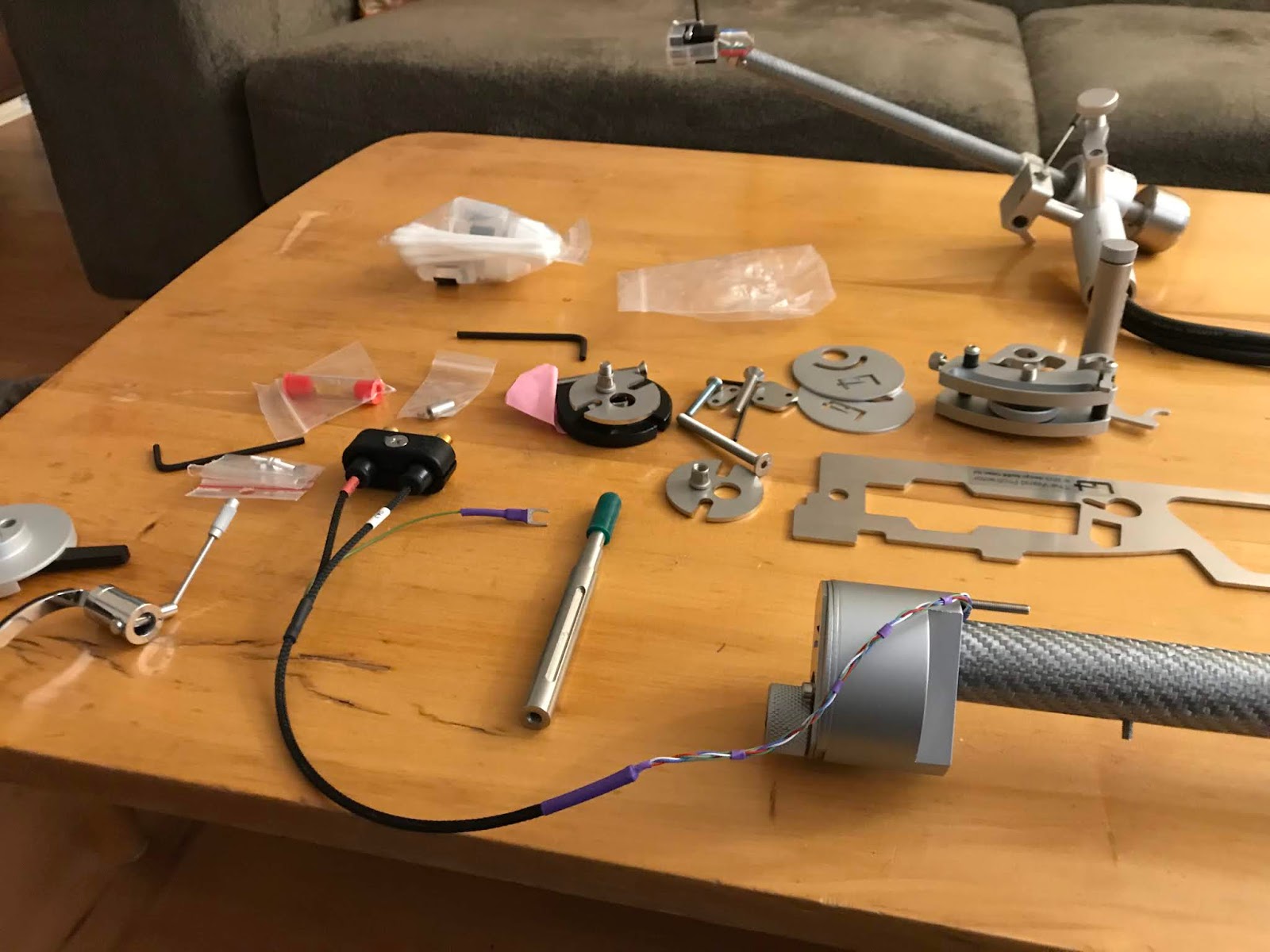 The Vinyl Anachronist Installation Of The Wand Master Series Tonearm