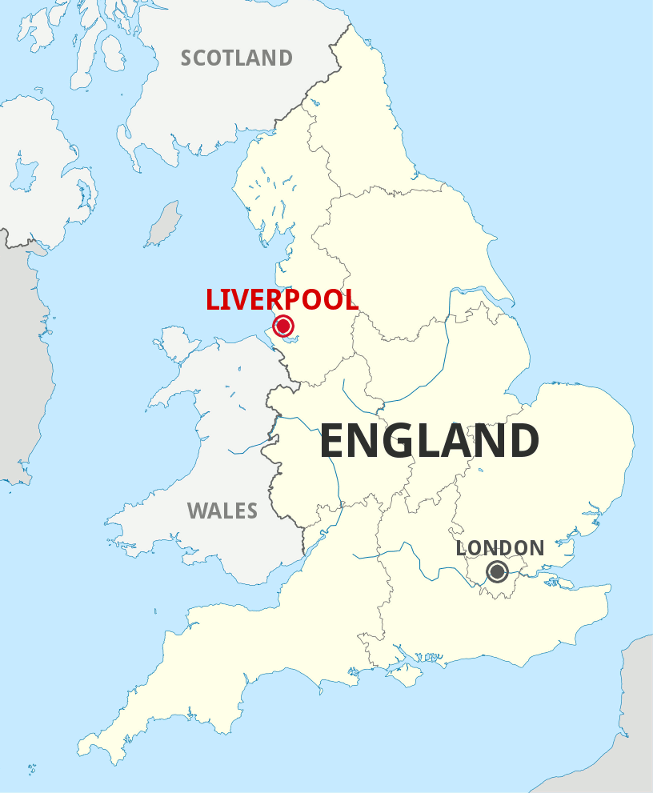 Положение лондона. Ливерпуль город в Англии на карте. Ливерпуль город в Англии на карте Англии. Ливерпуль город географическое положение. Ливерпуль на карте Англии.