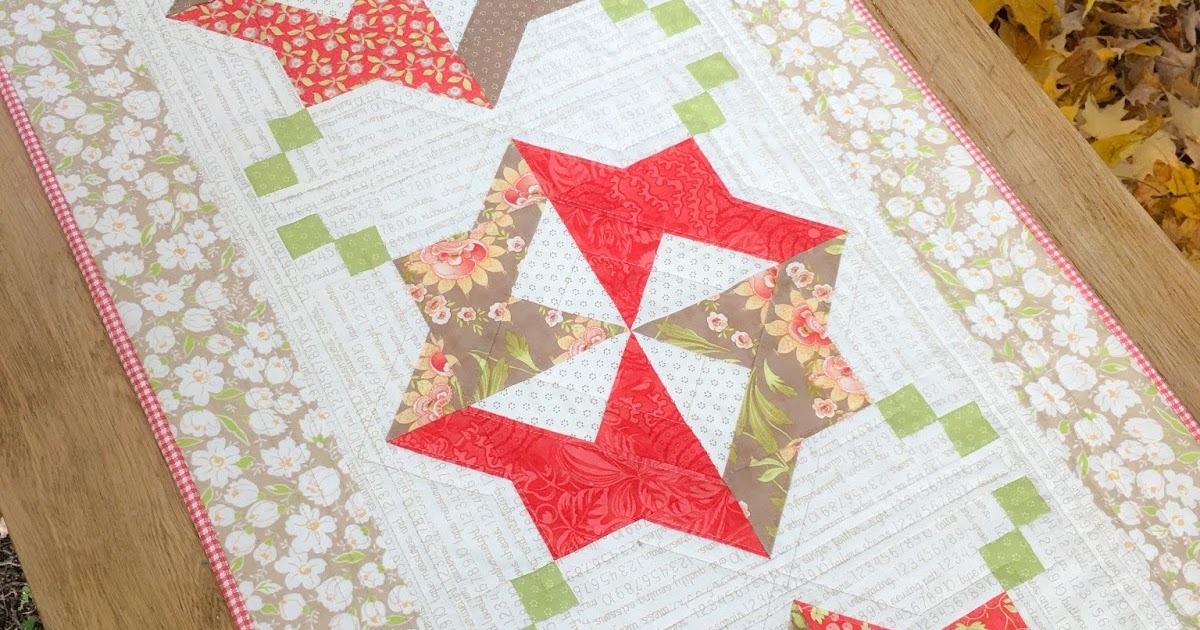 Carried Away Quilting Tablerunner Bliss Quilt Along Medallion Tablerunner