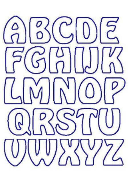 60 Moldes De Letras Do Alfabeto Para Imprimir - Coruja Pedagógica E62
