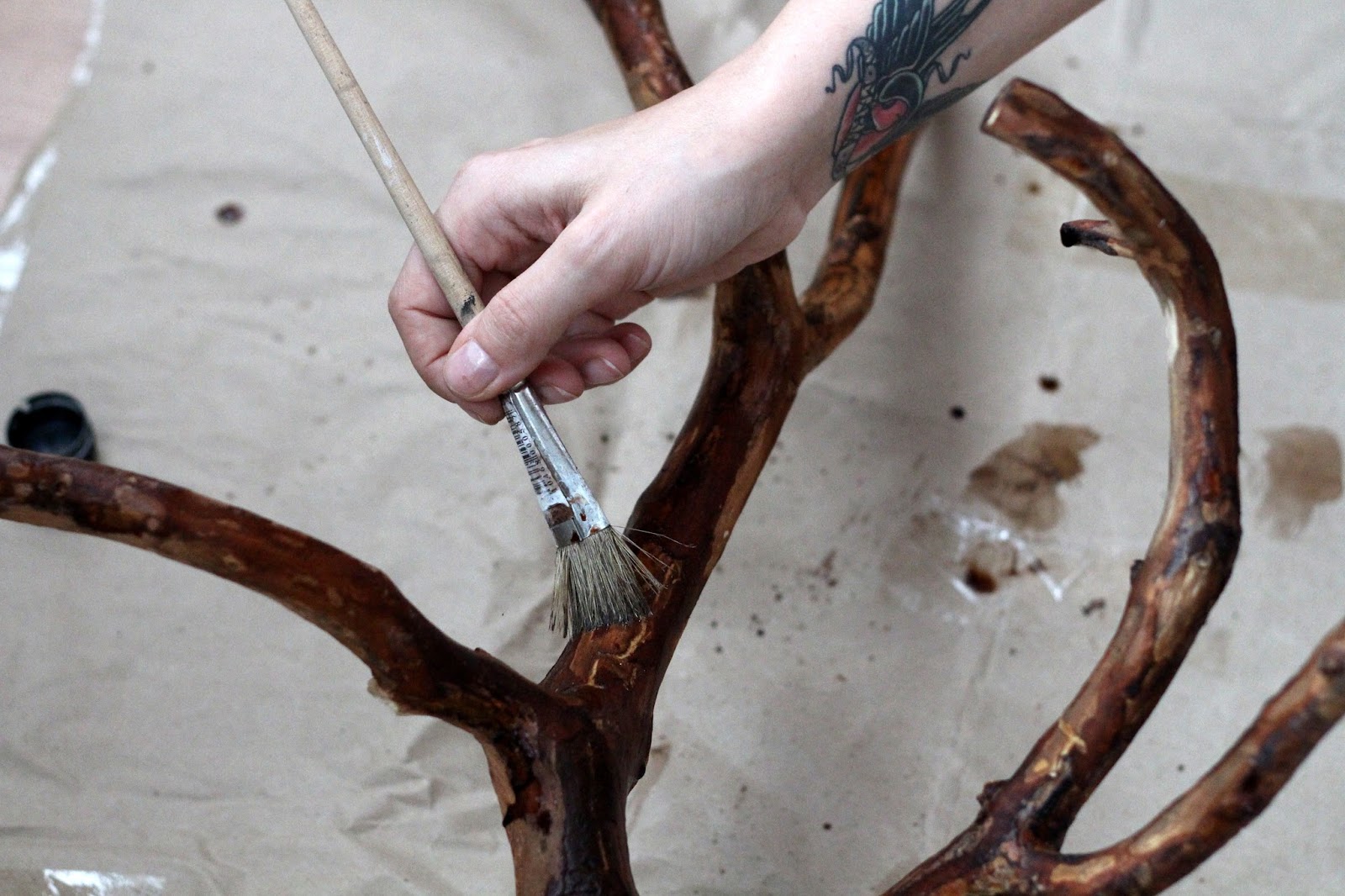 Обработка коряги