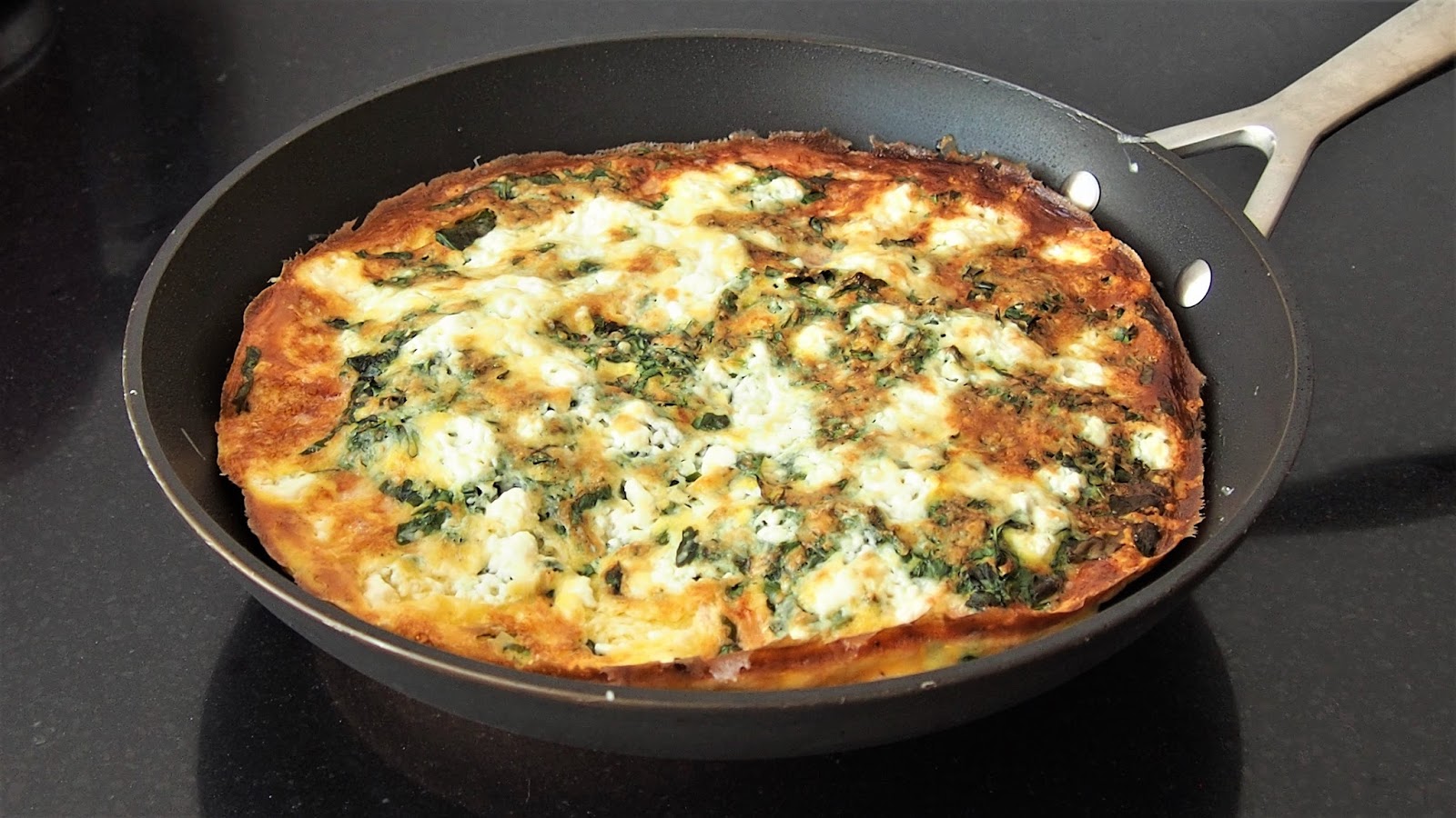 Spinach and feta frittata - Kitchen Exile