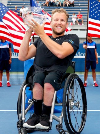 dylan open wheelchair alcott won australian singles quad event defeated wagner win david american his year old
