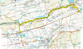 Map of the best Hadrian's Wall Walk Route - Steel Rigg to Housesteads Roman Fort, hadrians wall map