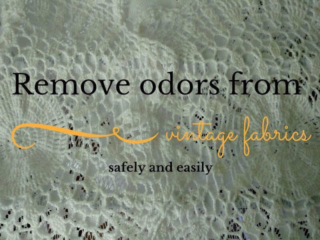 remove odors from vintage fabrics safely and easily #sponsored