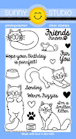 Sunny Studio Furever Friends 4x6 Cat Stamps