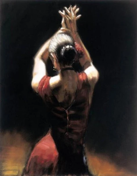 Fabian Perez 1967 ~ Argentine Figurative painter | Flamenco Dancers