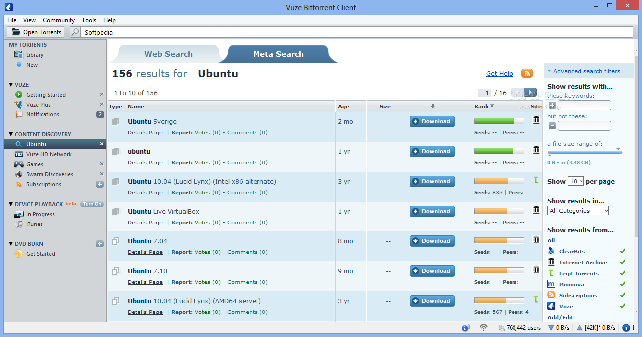 تحميل برنامج تورنت Download Vuze Bittorrent Client تحميل برنامج تورنت Download Vuze Bittorrent Client