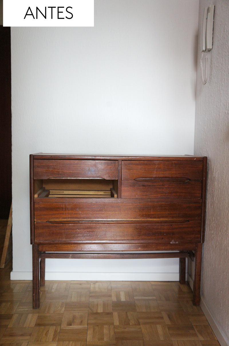 Cómo renovar un mueble viejo con láminas de latón