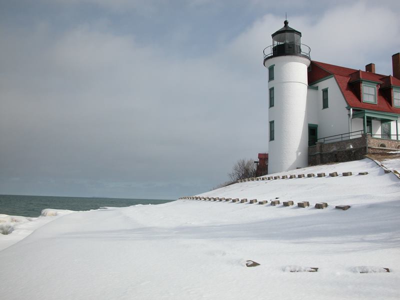 Point Betsie Lighthouse The Historic Landmark of Lake Michigan, USA
