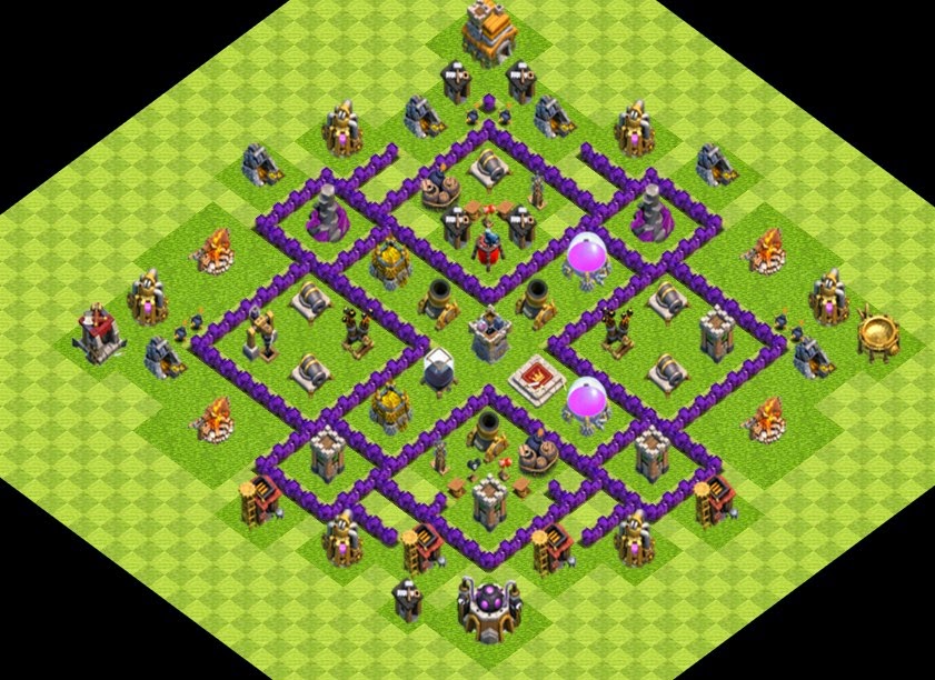 Farm Base Town Hall 7 Designs with Air Sweeper Clash Of Clans Clash