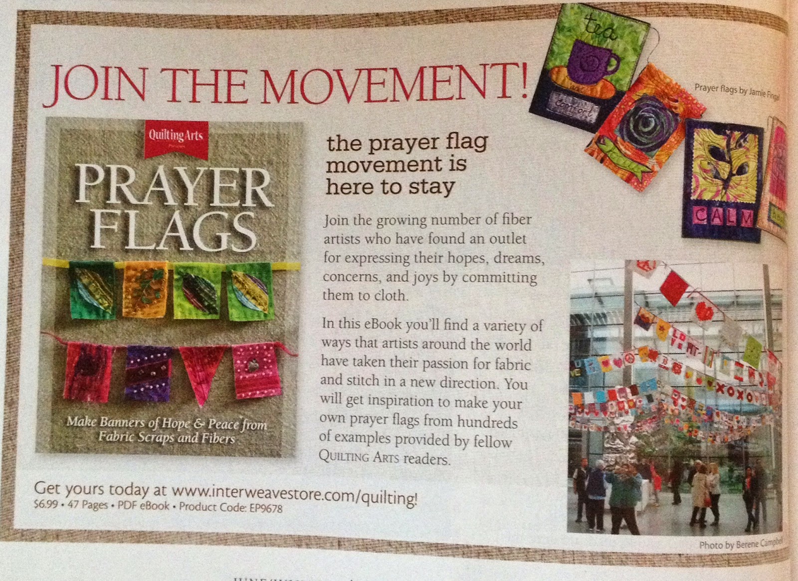 Twisted Sister Stencils, Prayer Flags and Quilting Arts!