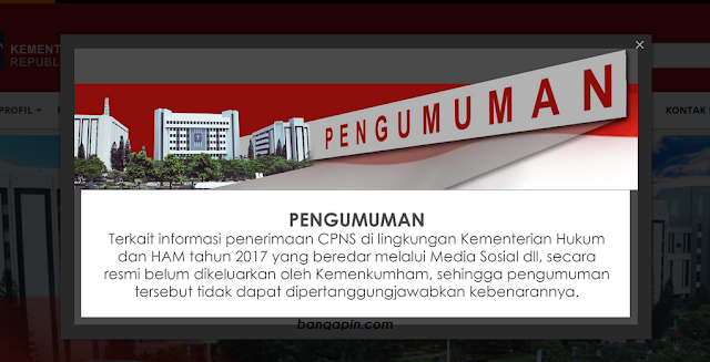 Informasi Penerimaan CPNS Kementerian Hukum dan HAM Informasi Penerimaan CPNS Kementerian Hukum dan HAM