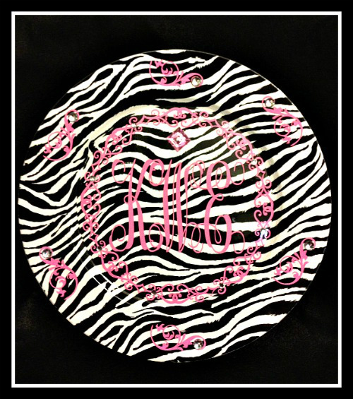 Danita's Designs!!! Zebra Charger Plate