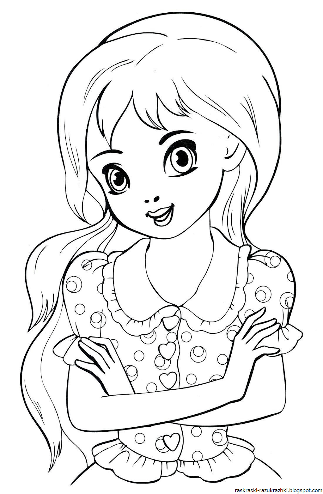 Распечатки Разукрашки Для Девочек