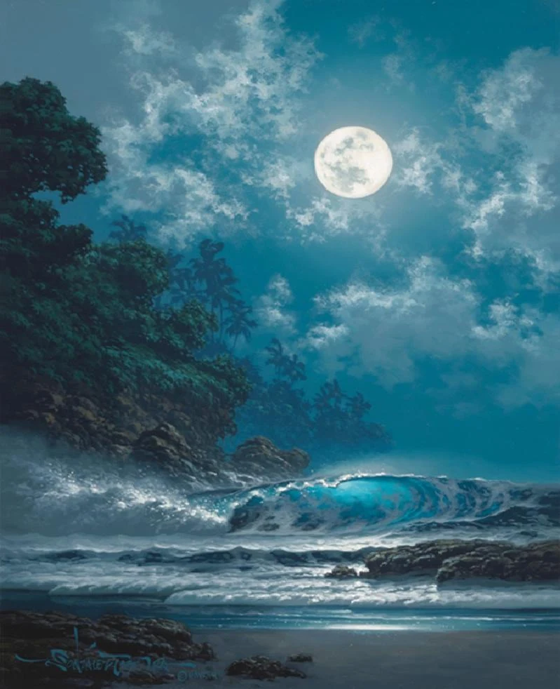 Roy Gonzalez Tabora 1956 - Hawaiian Seascape painter