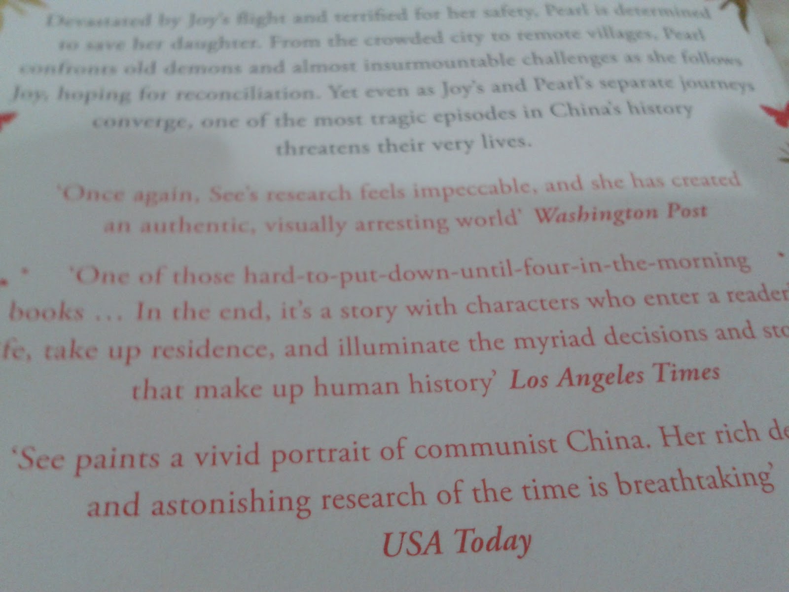 Nurul ngerepak Book Review Dreams of Joy by Lisa See