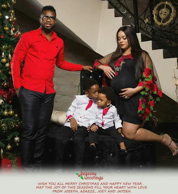 d Footballer, Joseph Yobo and wife, Adaeze, release annual Christmas photos