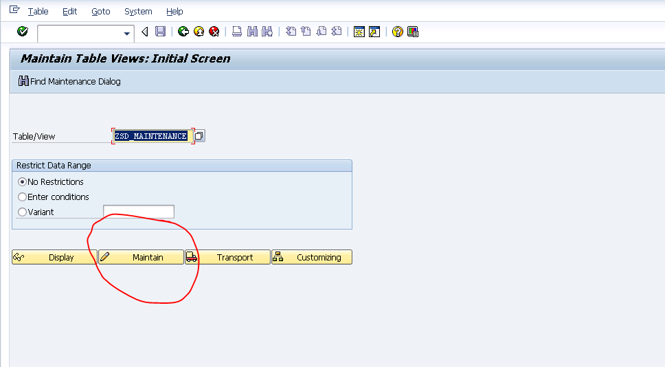 SAP TECH Table Maintenance Generator ( SM30)
