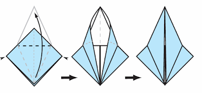 Cara melipat Origami Burung