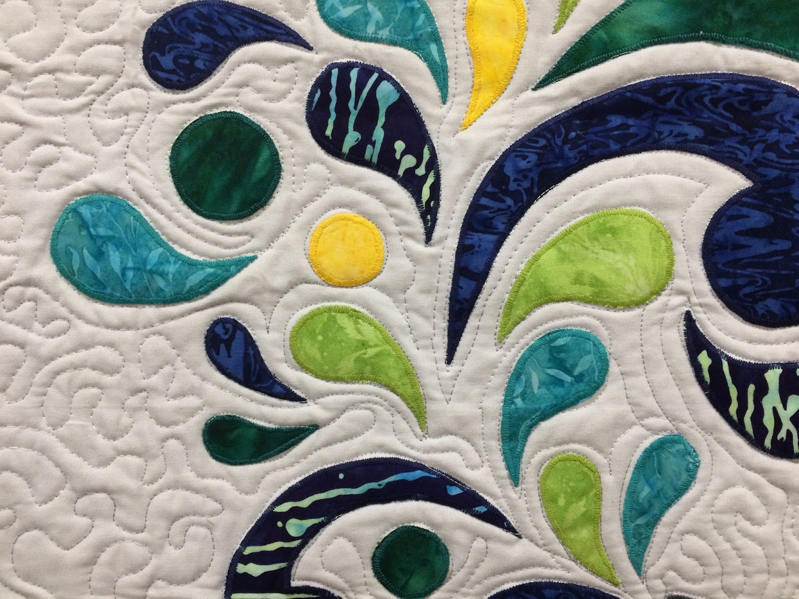 Hand Made Karma Paisley Splash Elephant Baby Quilt for Baby Lively