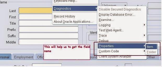 Form Personalization - How to Change Field Name, askHareesh blog for Oracle Apps