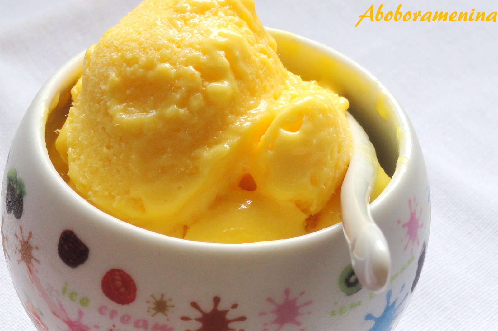 Abóbora Menina: Sorvete de manga com gengibre!