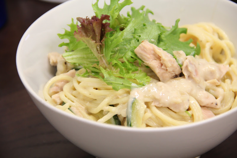 Tummy Thrills Spaghetti White Sauce with Tuna