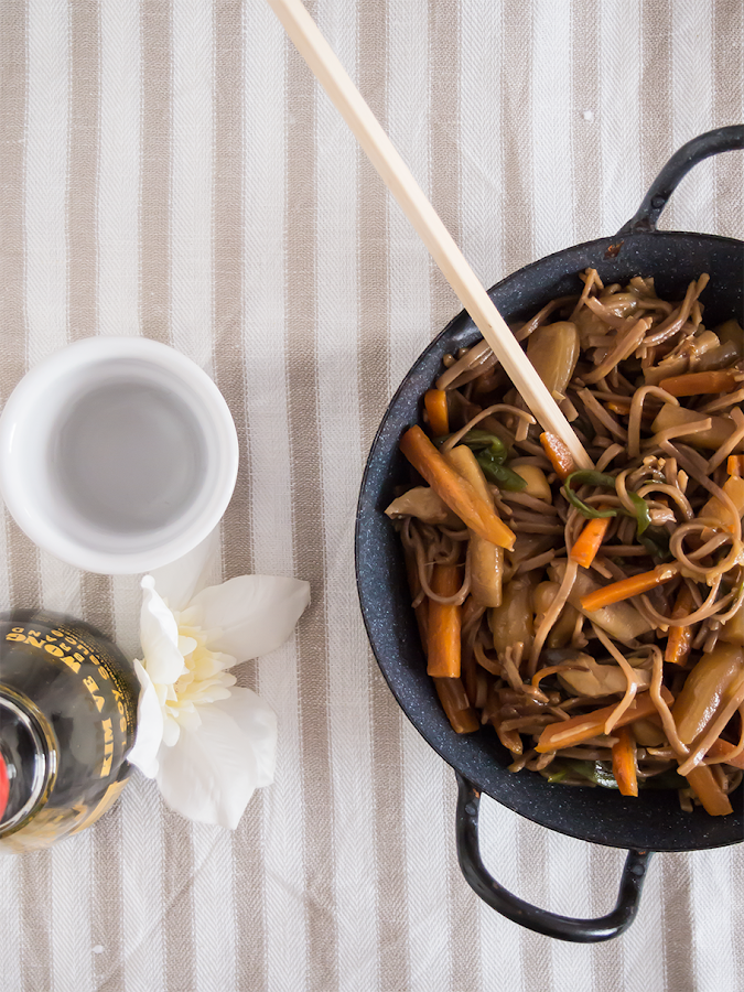 Tallarines de verduras