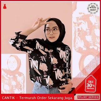 Jual RRJ067A86 Atasan Muslim Wanita Clasic Blouse Sf BMGShop